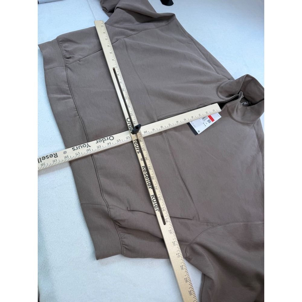 Nike Womens 24.7 ImpossiblySoft 1/2 Zip Sweatshirt Brown HQ8188-233 Large NWT - Picture 8 of 8